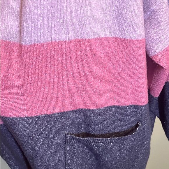 Lane Bryant Pink and Purple Open Cardigan - Picture 4 of 5